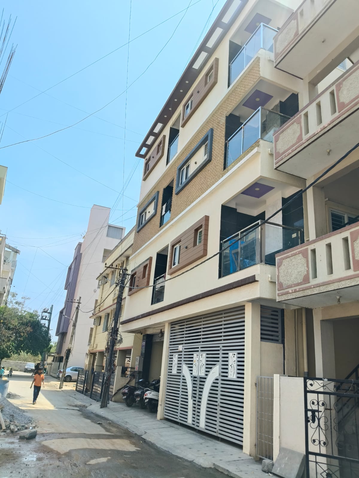 SAP Constructions modern home glass balcony Bangalore